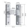 90 Degree Door Latch Sliding Door Lock Bolt  Indoor Bathroom Door Buckle Right Angle Door Bolt Window Cabinet Locks Hardware