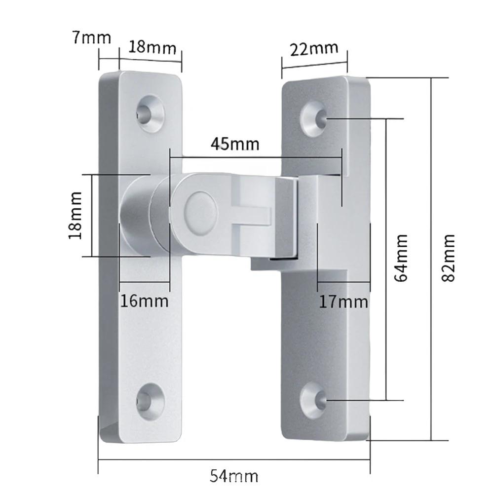 90 Degree Door Latch Sliding Door Lock Bolt Indoor Bathroom Door Buckle Right Angle Door Bolt Window Cabinet Locks Hardware