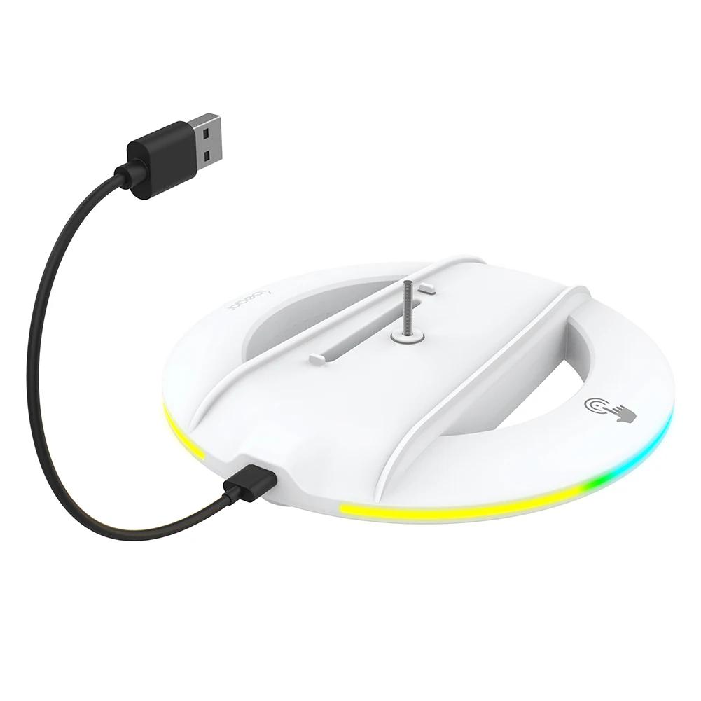 For PS5 Slim Console Vertical Stand With RGB LED Atmosphere Light Game Console Stand Base For PS5 Slim Optical Drive/digital