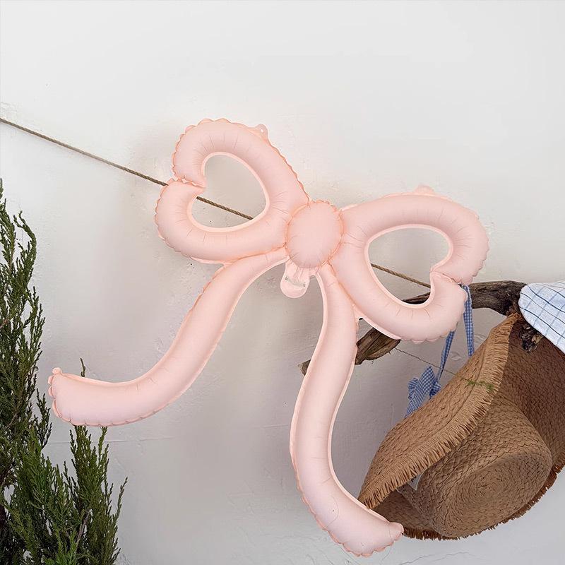 Love Bow Balloon Decoration Scene Arrangement High-End Korean Coffee Dessert Shop Dress Up Birthday