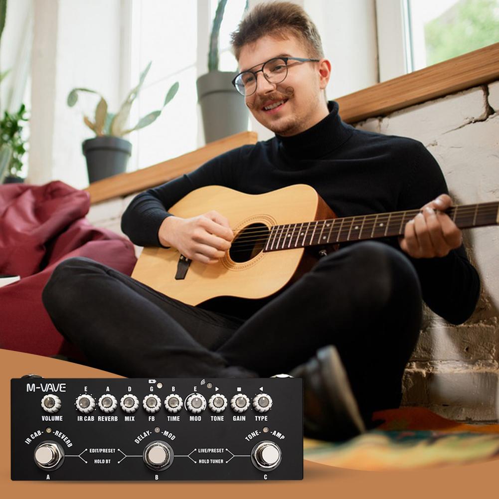 Multifunctional Combined Effect Pedal Delay Reverb MOD IR Cab Digital Multi Effects Guitar Pedal Effector Guitar Accessories