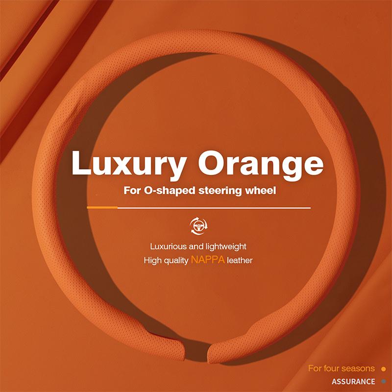 2026 Hot For Renault Hub Caps Nappa Leather Car Steering Wheel Cover for Renault Megane 3 2 4 Clio4 5 Captur Trafic Scenic2 Aust
