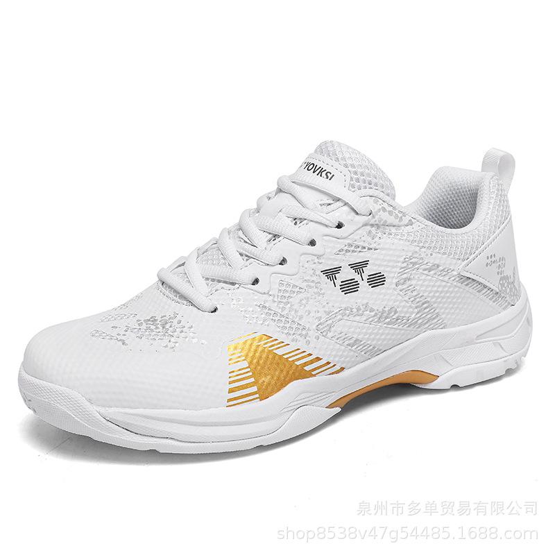 Large Size New Rubber Sole Sports Shoes Badminton Training Tennis Shoes Non-slip Breathable Multi-scene Shoes