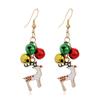 Personality Retro Bell Lovely Women Earrings Snowman Earrings Christmas Gift New Year Drop Earrings