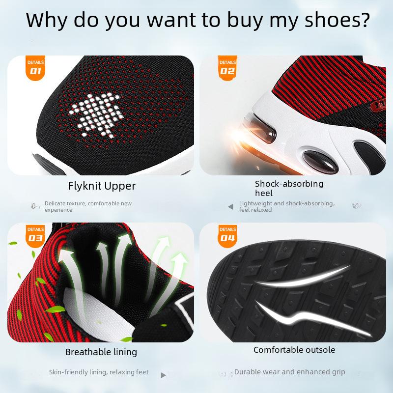 Męskie oddychające buty do biegania sznurowane - Styl koreański, lekkie, casualowe sneakersy na wiosnę i jesień