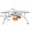 1PC Foldable Split Camping Gas Stove - Portable Picnic Flat Gas Electronic Ignition Stove for Outdoor Cooking Supplies