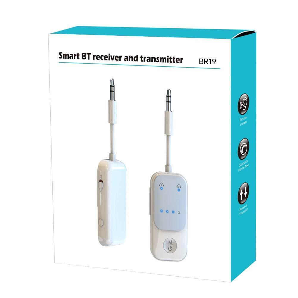 

Adaptador de audio Bluetooth 5.2 transmisor y receptor 2 en 1 para coche