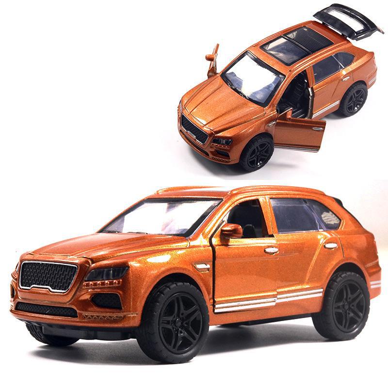 "Children's Off-Road Alloy Car Models with Open Doors - Sports Car Cake Decorations and Gifts for Boys"