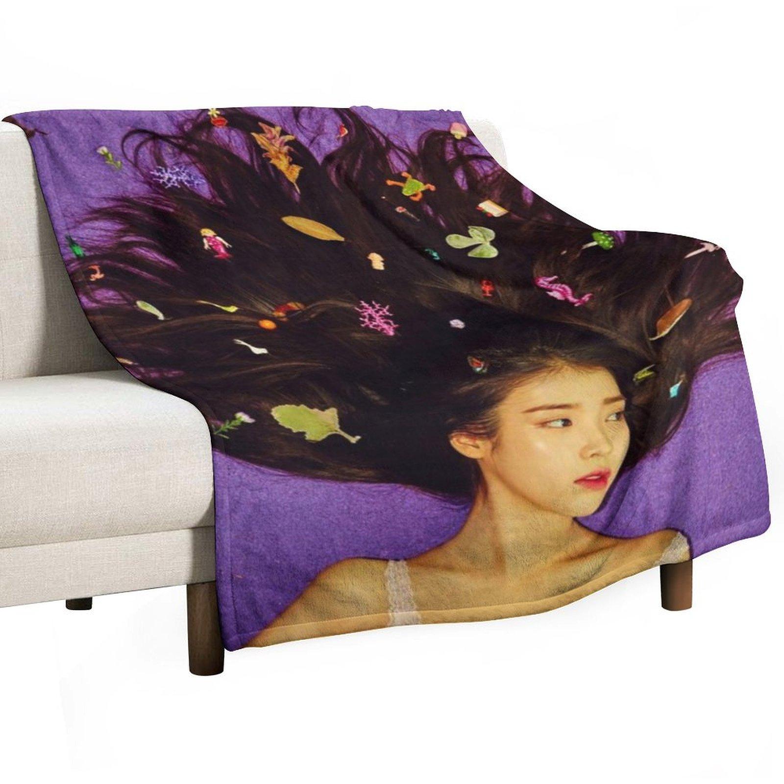 IU hair art Throw Blanket Thermal halloween wednesday Decorative Throw Blankets 30x40in
