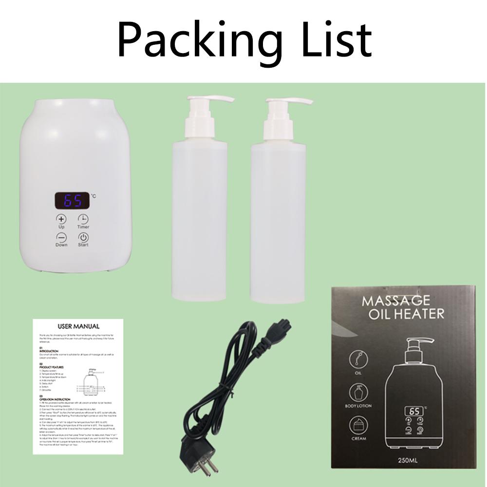 Electric Massage Oil Warmer With 2 Oil Bottle Dispensers For Salons And Spas