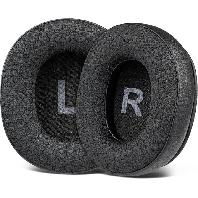 SOULWIT Earpads Replacement for OneOdio A70/A71 Over-Ear Headphones, Ear Pads Cushions with Durable Mesh Fabric, Noise Isolation Foam - A70 MF Black A70 MF Black
