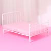 Iron Frame Doll Bed Furniture 1:12 Scale Mini Bed Model Dollhouse Bed  Dollhouse Accessories