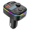 Car Phone Charger, Bluetooth Hands-free Calling Player, Colorful Car Fast Charging, Multi Port Charging Cable, Charging Head