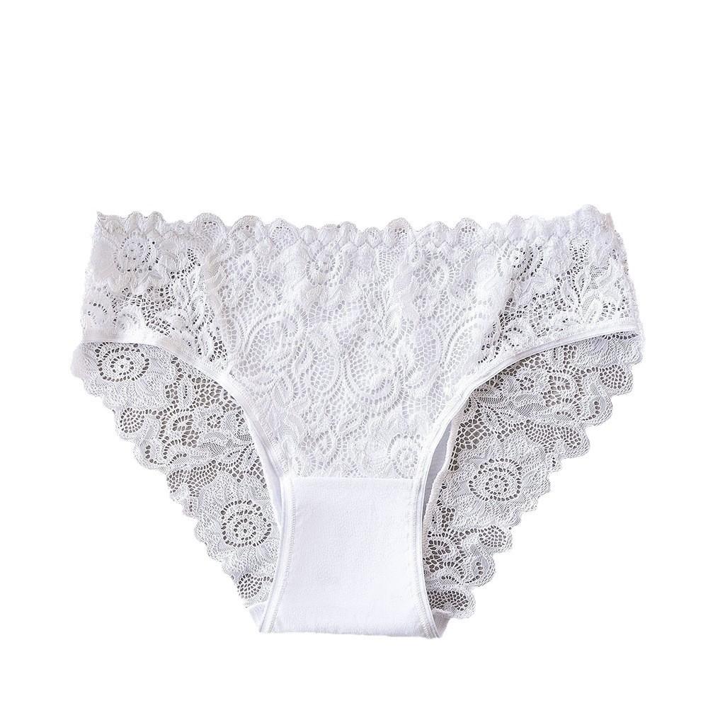 Hollow-out Lace Seamless Panties Low-waist Women's Underwear Mesh Lace Briefs  Summer Spring