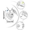 Sturdy Stainless Steel Heart Wing Locket Necklace for Ashes or Perfume Sentimental Keepsake for Memories Daily Use