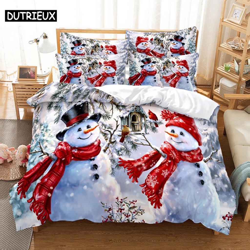 Comforter Snow Scene Bedding Set 3D Bedding Digital Printing Queen Size Bedding Set Fashion Design