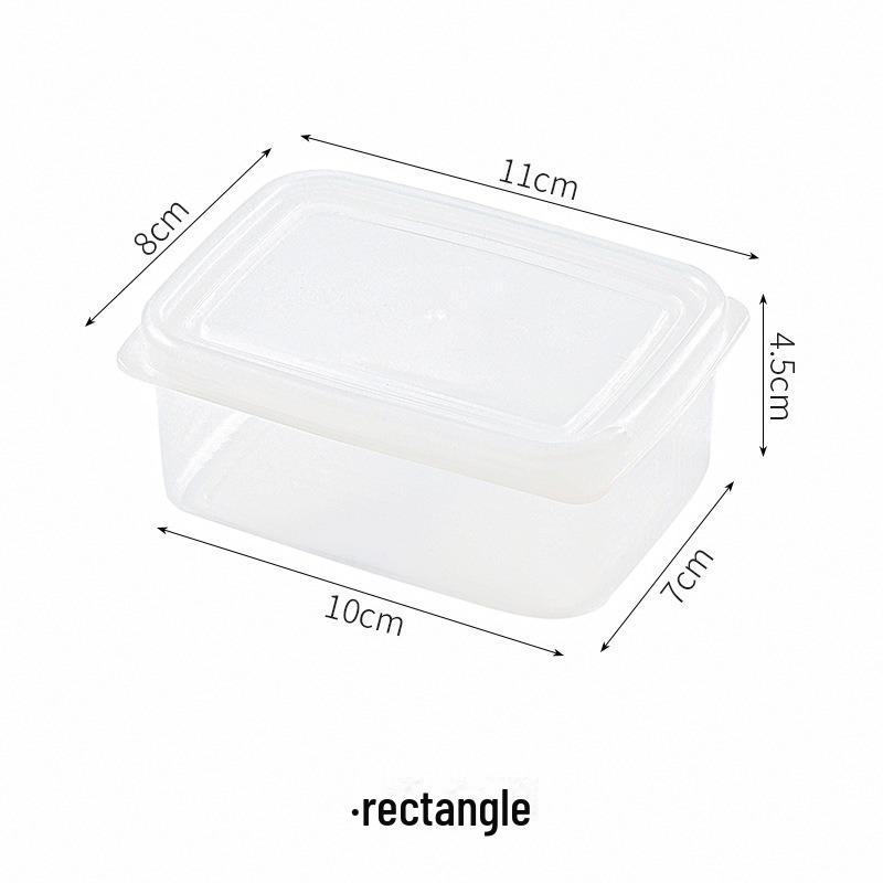 Refrigerator Storage Box for Frozen Meat and Food, Microwave Compatible, Fresh-Keeping, Small Compartment for Grains and Rice.