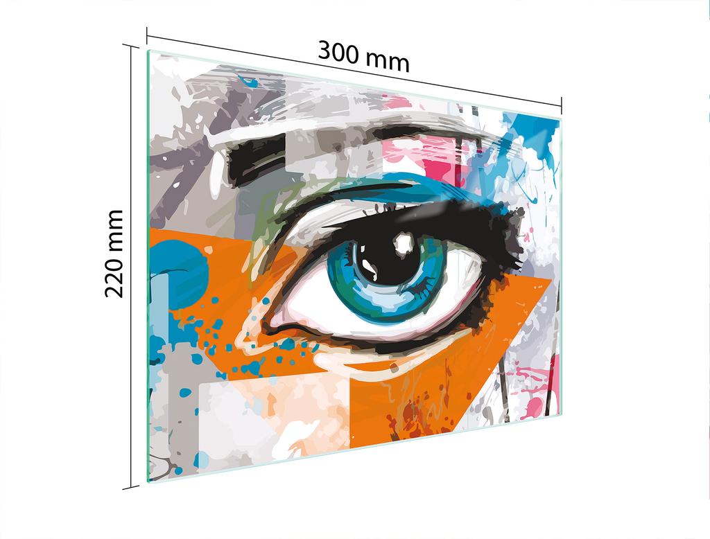 SZKLANA DESKA DO KROEJNIA 30x22 OKO
