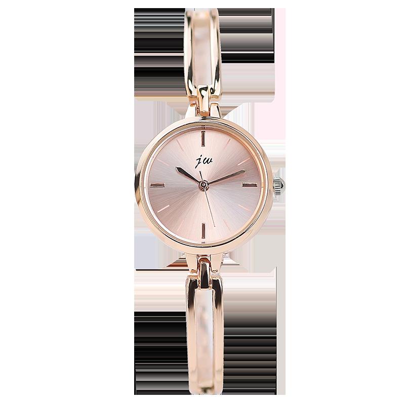 Jingwei Simple Round Student Watch Niche High-End Alloy Women'S Watch Fashion Quartz Bracelet Watch