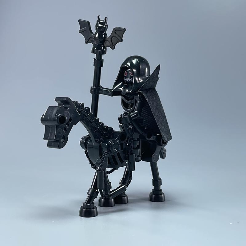 MOC Bricks Mount Action Figure Tang Monk King Horse battle Scene Horseback Warrior Accessories Building Blocks Boys Toys