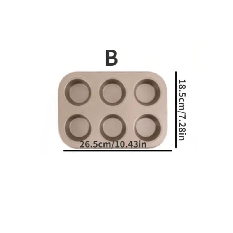 Non-Stick Silicone Hamburger Bun Pan and Muffin Tray Baking Mold for Bread Cupcakes Cakes and Pastries Kitchen Bakeware Tools