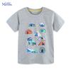 Little Maven Kids Clothes 2025 New Children's Clothing Baby Boys T Shirts Summer Toddler Cartoon Tents Shirts 2-7 Years Old