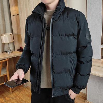 Brand 2024 Men's Cotton Jacket: Thick Warm Outerwear for Autumn and Winter, Trendy Cold Protection for Middle-aged and Young Adults.