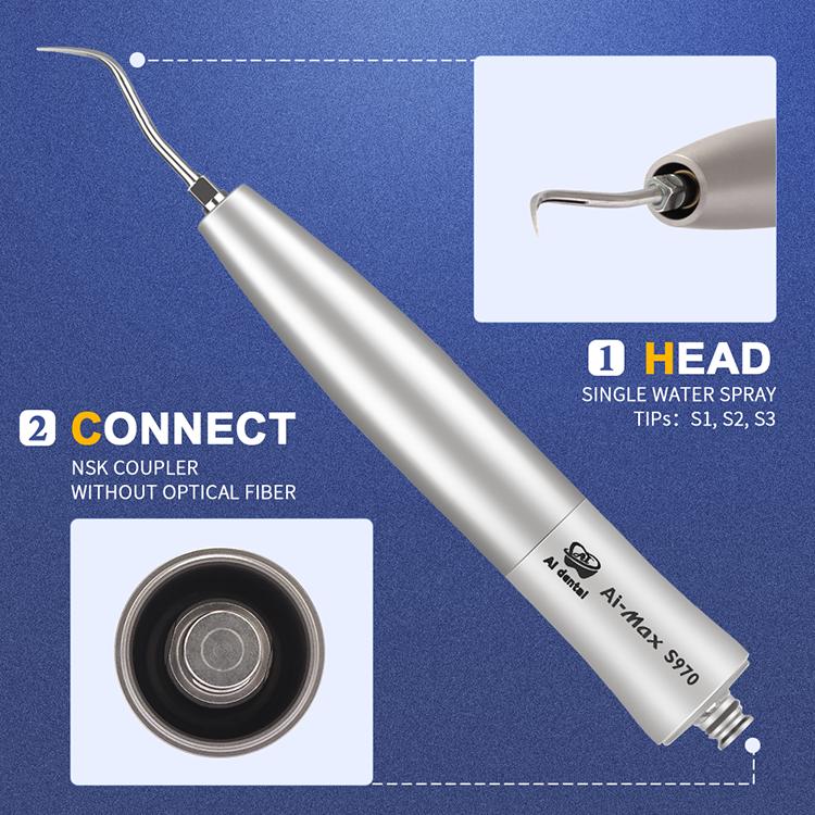Dental Tools AI-S970-NCL4 Endodontic Air Scaler Handpeice Without Fiber Optic With N-coupling For Dental Chair