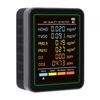 6 in 1 Air Quality Monitor with CO CO2 TVOC HCHO PM2.5 PM10 Detection Infrared Sensor LCD Color Screen Portable Home