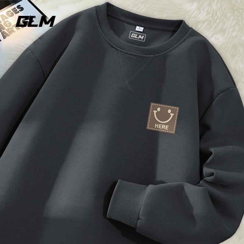 

GLM Men s Japanese Street Style Graphic Loose Fit Pullover Sweatshirt XL