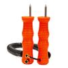 Ice Crusher Handheld Tool, ABS Neck-Hanging, Orange-Red Ice Pick for Winter Fishing