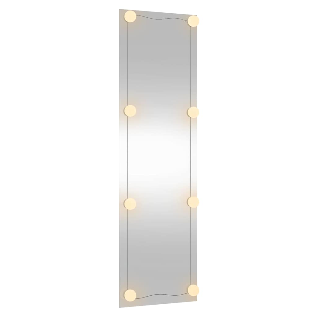 Vidaxl Lustro Ścienne Z Led, 30X100 Cm, Szklane, Prostokątne