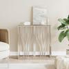 VidaXL Console Table 70x30x70 Cm Stainless Steel and Glass 350033