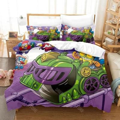 3D Print Anime Super Zings Bedding Set Single Twin Full Queen King Size Bed Set Adult Kid Bedroom Duvet Cover Sets Home Textiles