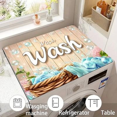 Modern Fashion Washing Machine and Dryer Protective Mat Diatom Mud Mat Laundry Room Decoration Drain Pad Table Placemat