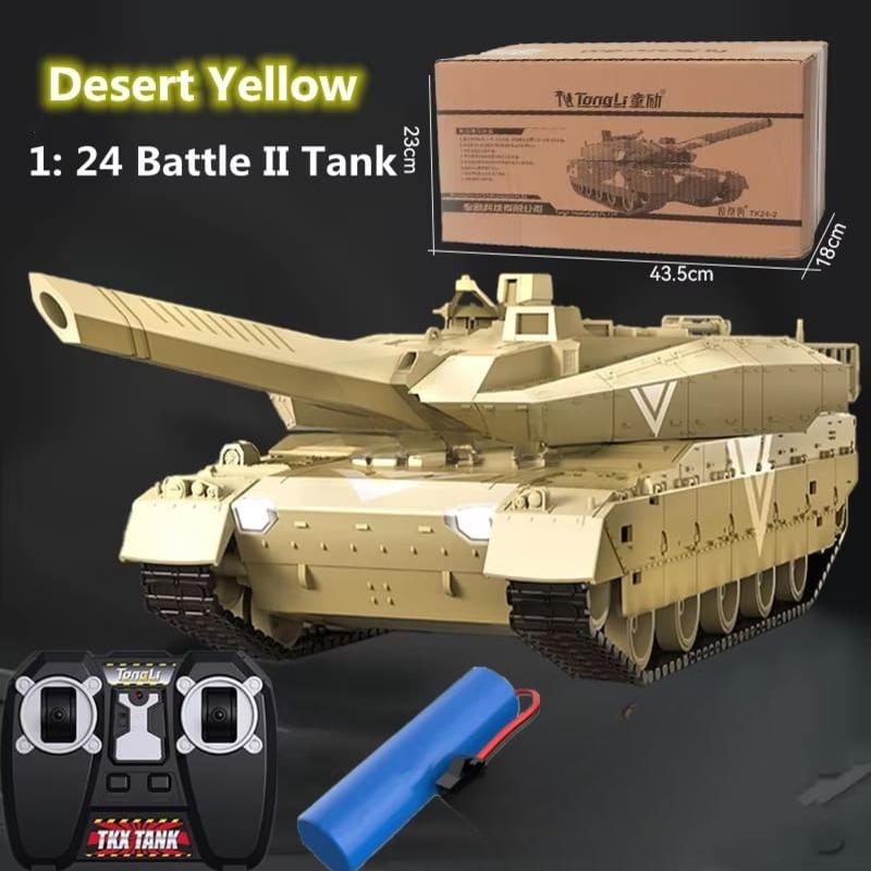 Neuer ferngesteuerter Panzer mit Gestenerkennung und Dualmodus zum Abfeuern einer Wasserbombe, um 330 ° drehbarer Geschützturm, Rückstoß in 60 Minuten, LED-Beleuchtung, RCTank, Geschenkspielzeug für Jungen