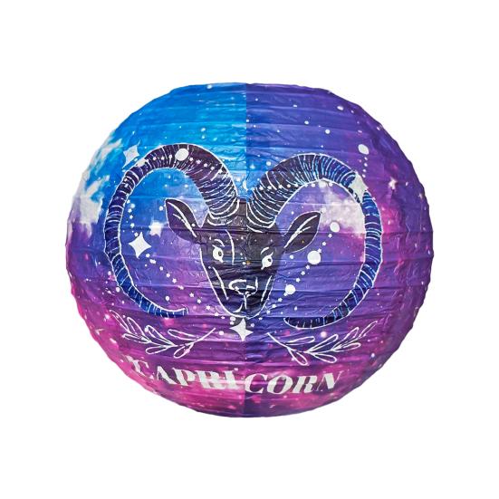 Papírový lampion s vesmírnou tématikou, lampion souhvězdí, lampion v čínském stylu k zavěšení, kulatý lampion, stropní dekorace na párty, narozeniny, dekorace do pokoje