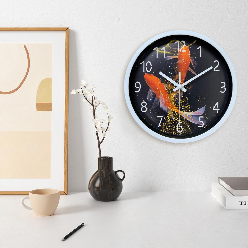 High-Quality Red High-Quality Koi High-Quality Swimming High-Quality Design High-Quality Wall High-Quality Clock, High-Quality With High-Quality