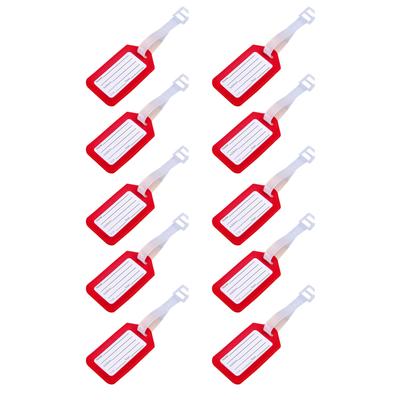 10PCS Luggage Travel Tag Plastic Professional Perfect Size Versatile Use Baggage ID Label Tags for