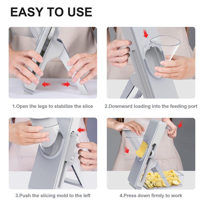 Safe Mandoline Slicer for Kitchen Multifunction Vegetable Salad Chopper Potato Cucumber Slicer French Fry Cutter 3 in 1 chopper