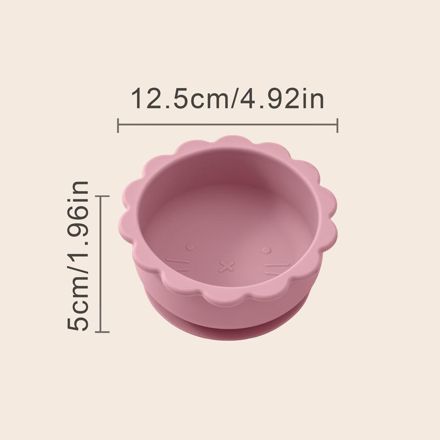 Color Kids Silicone Sucker Bowl Feeding Tableware Infant Training Learning To Eat Bowl Baby Supplementary Food Bowls Baby Stuff