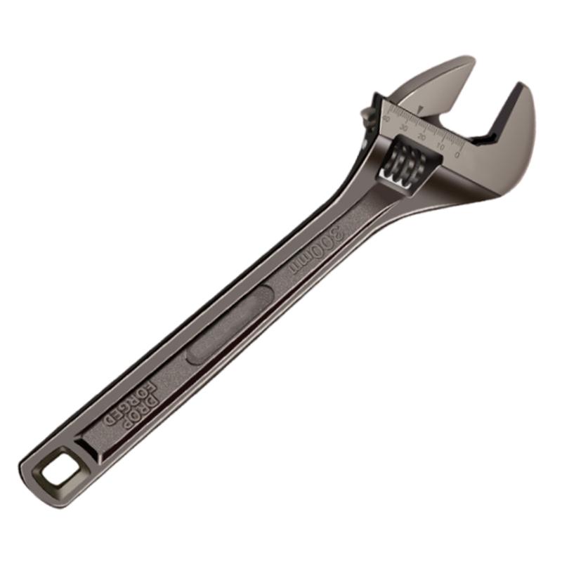 8-18inch Adjustable Wrench Wide Jaw Opening Precise Jaw Design Grips Measurement Scales Engraved On the Tool