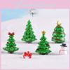 Charmantes Kunstharz-Weihnachtsbaumornament für Miniaturgarten- und Puppenhausdekoration