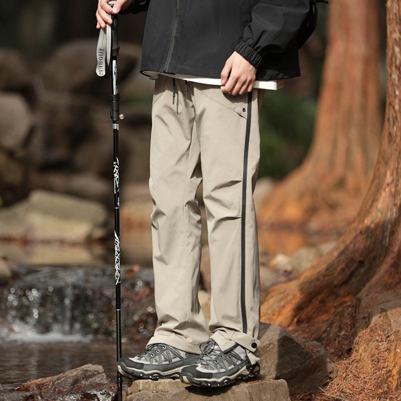 Pánské větruodolné vodoodpudivé cargo turistické kalhoty na jaro/podzim pro outdoor