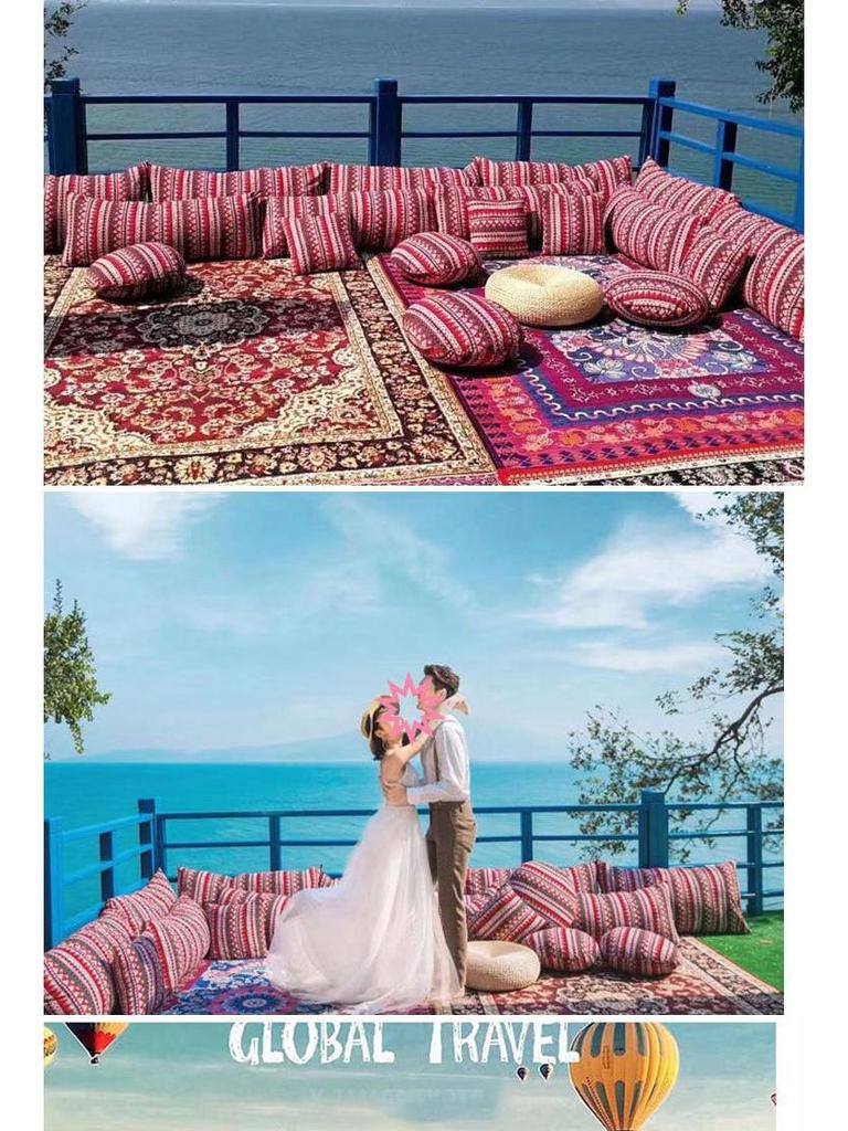 Ethnische Böhmische Baumwolle Leinen Dekorative Kissenhülle für Lange Kissen