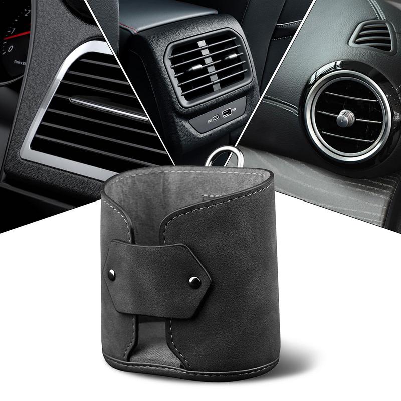 Car Vent Storage Bag Air Vent Pocket Multifunctional Storage Pouch For Keys Sunglasses Cell Phone Holder With Hook Car Interior
