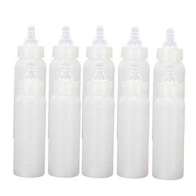 10pcs Biberon pour Petits Animaux Tétine en Silicone Souple Biberon à Lait Épais pour Animal de Compagnie avec Graduation pour Cochon