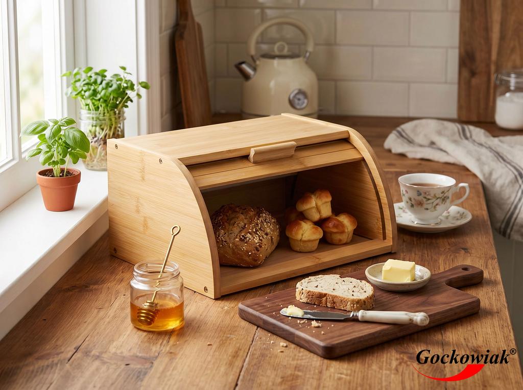 Chlebak Pojemnik Na Pieczywo Bambusowy Grano