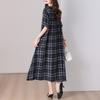 Elegant Women's Summer Dress Plus Size Casual Short Sleeve Vintage Loose Long Dress Summer Clothes