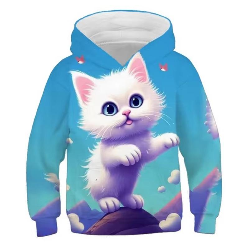 

3D Block Game Battle Толстовки Печатные High Street Fashion Дети Повседневные Удобные Свободные Пальто с Надписью Осенне-Зимняя Одежда 150cm